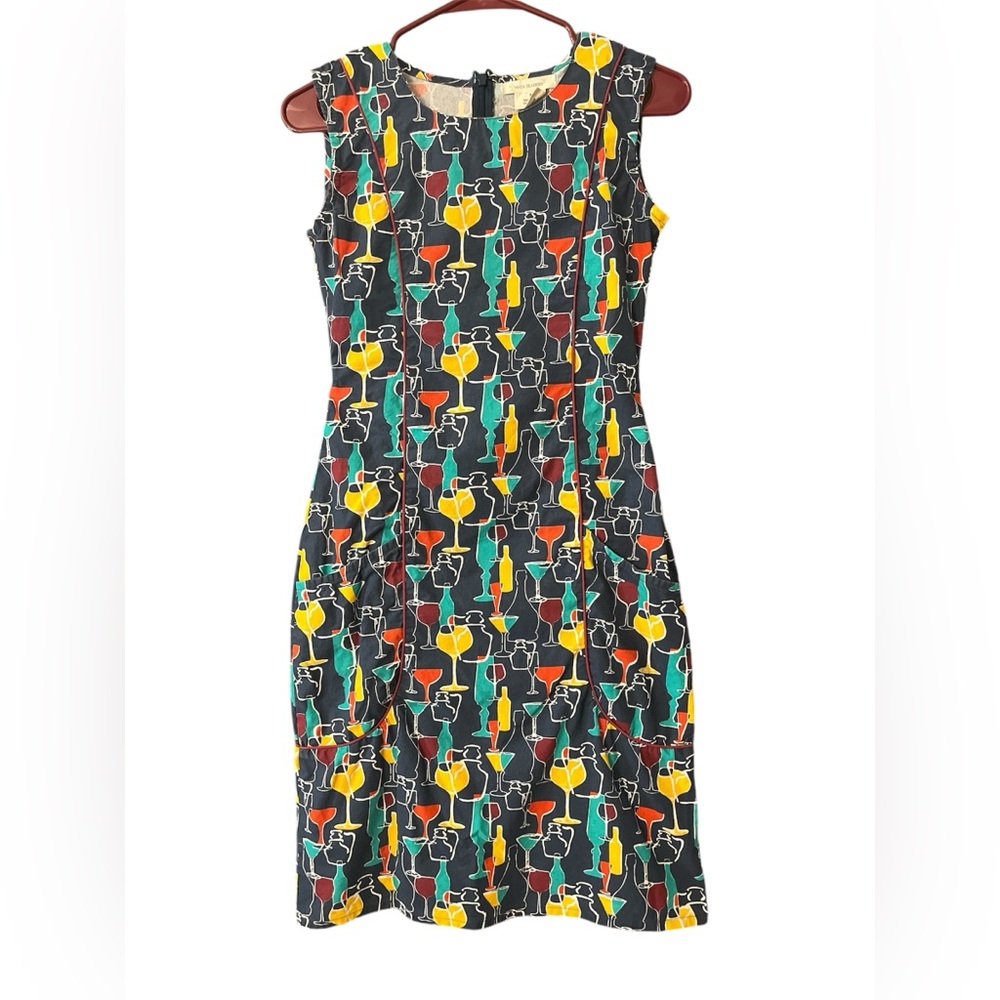 Mata Traders Fun Cocktail Print Dress